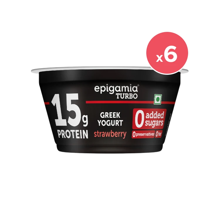 epigamia Turbo Strawberry Yogurt - Pack of 6