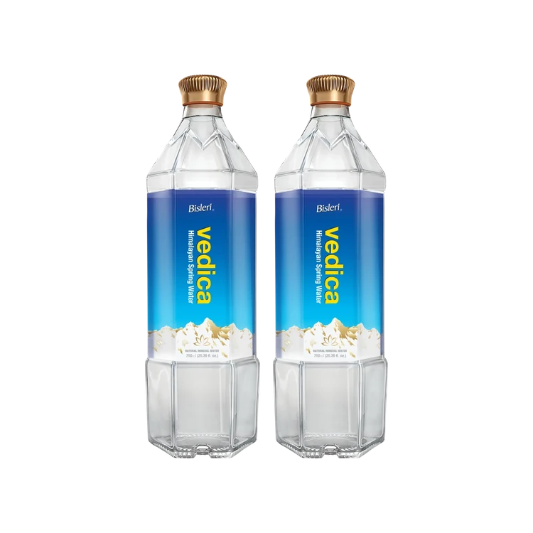 Bisleri Vedica Mineral Water (Glass Bottle) - Pack of 2