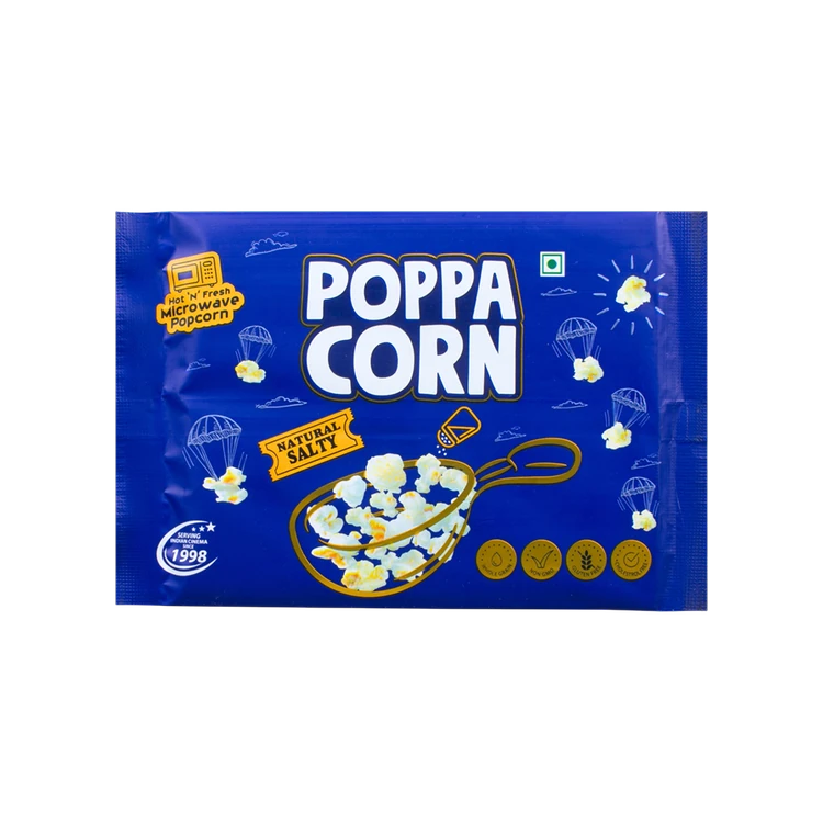 POPPACORN Natural Salty Microwave Popcorn