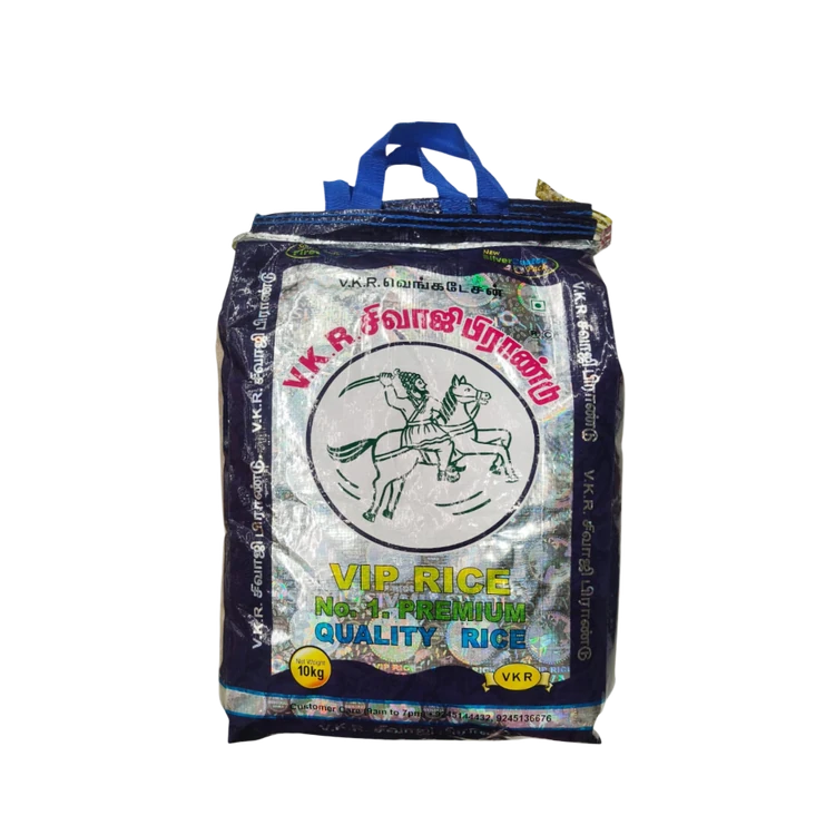 VKR Sivaji Premium Boiled Ponni Rice 10 kg (Medium Grain) (Ponni Akki)