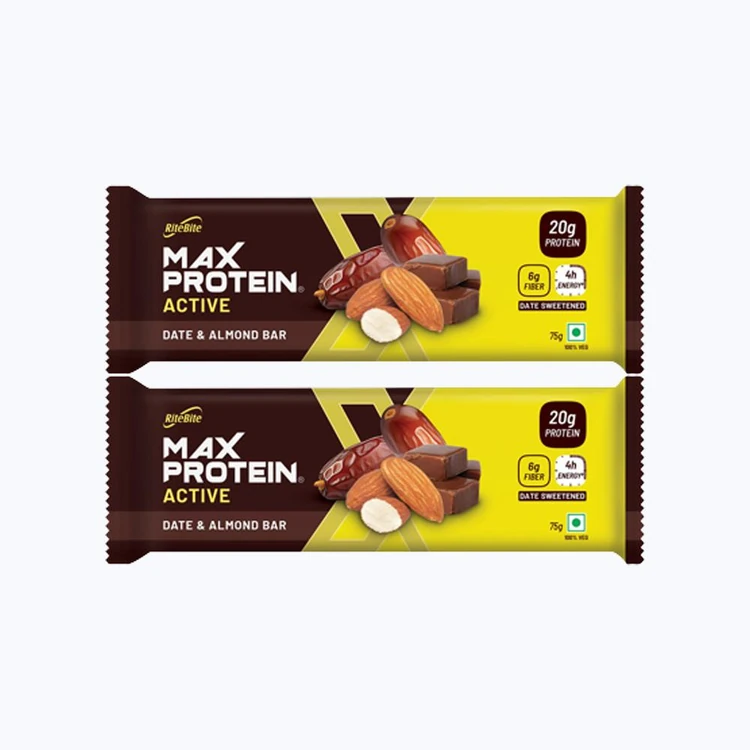 RiteBite Max Proten Date & Almond 20 g Protein Bar - Pack of 2