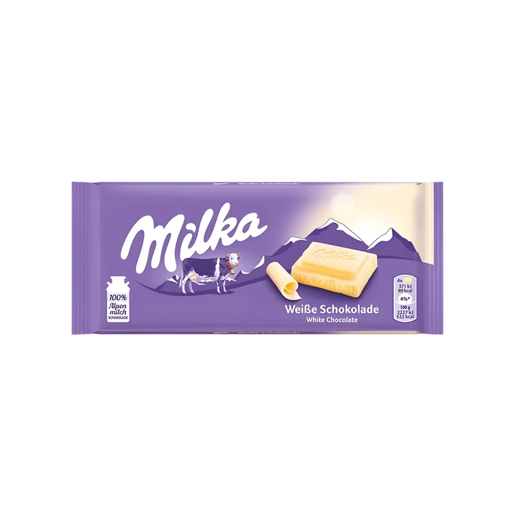 Milka White Chocolate Bar