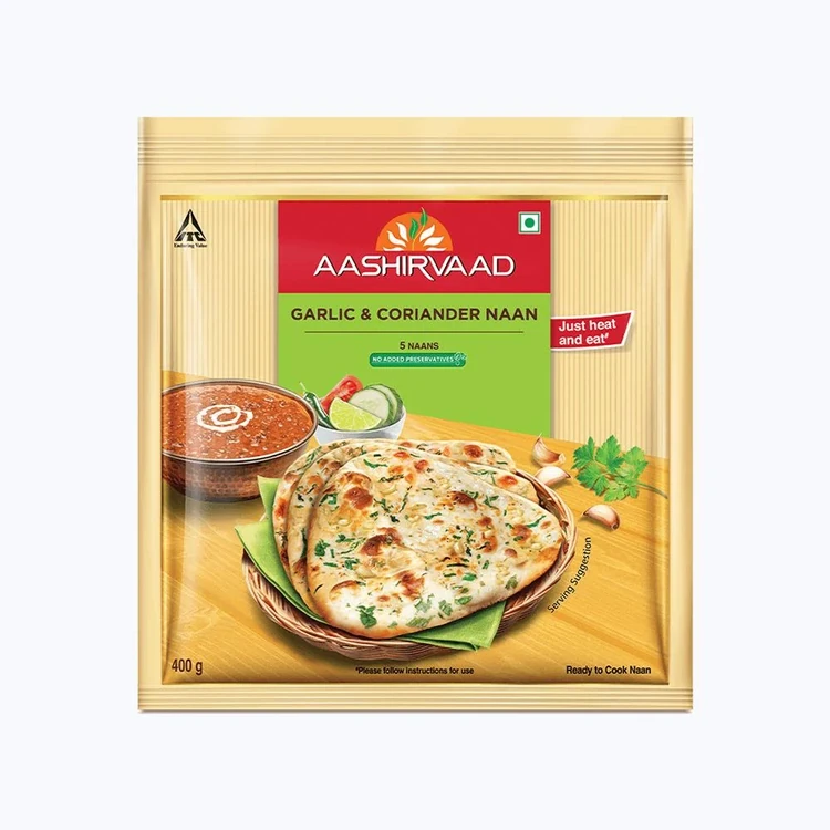 Aashirvaad Garlic & Coriander Naan (Heat & Eat)