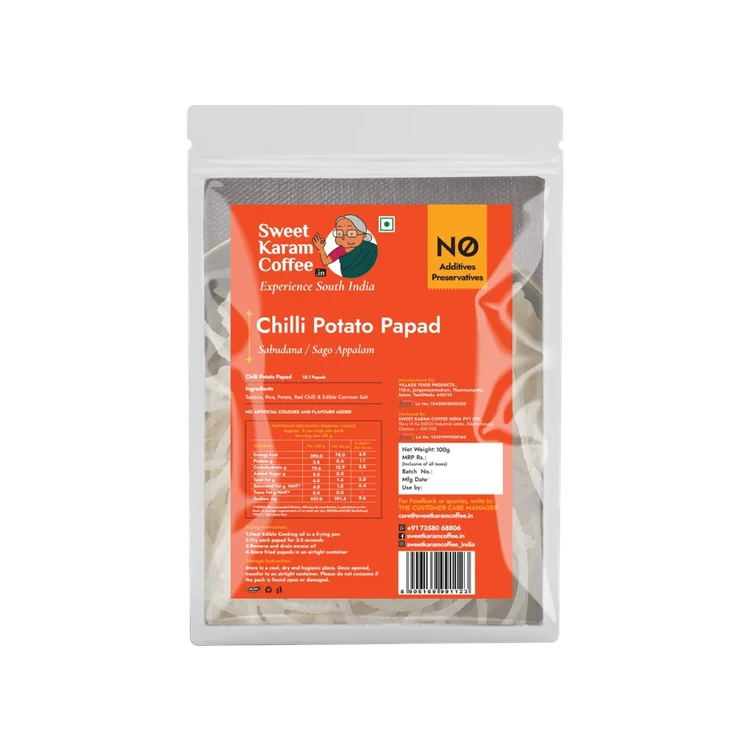 Sweet Karam Coffee Mini Chilli Potato Papad