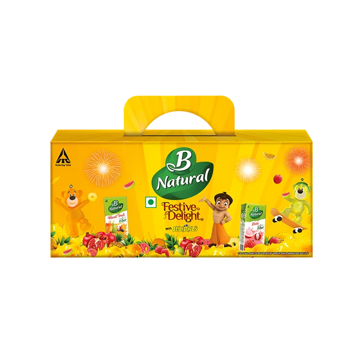 B Natural Festive Delight Kids Beverage Gift Pack (with Jelimals)