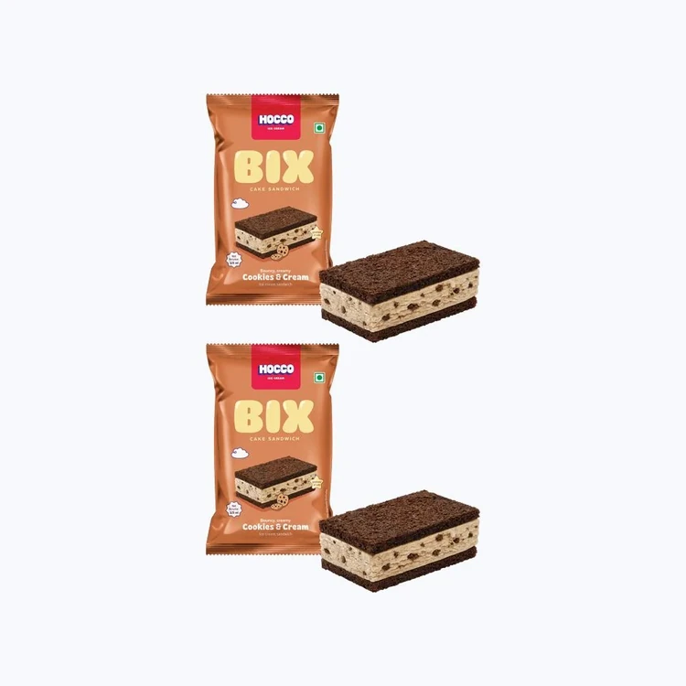 Hocco Cookies & Cream Ice Cream Sandwich - Pack of 2