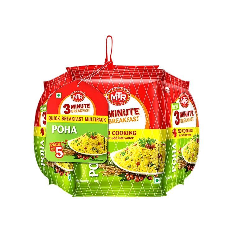 MTR 3 Minute Poha Breakfast Mix - Pack of 5