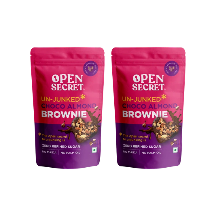 Open Secret Zero Maida Chocolate Brownie (Eggless) - Pack of 2