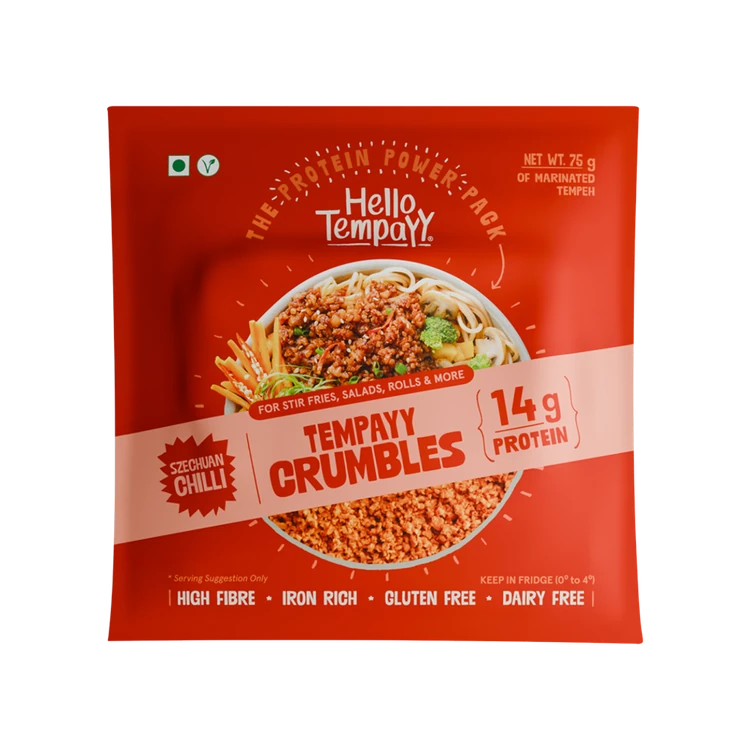 Hello Tempayy 14g Protein Szechuan Tempeh Crumbles