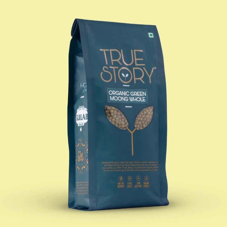 True Story Organic Moong Sabut Green