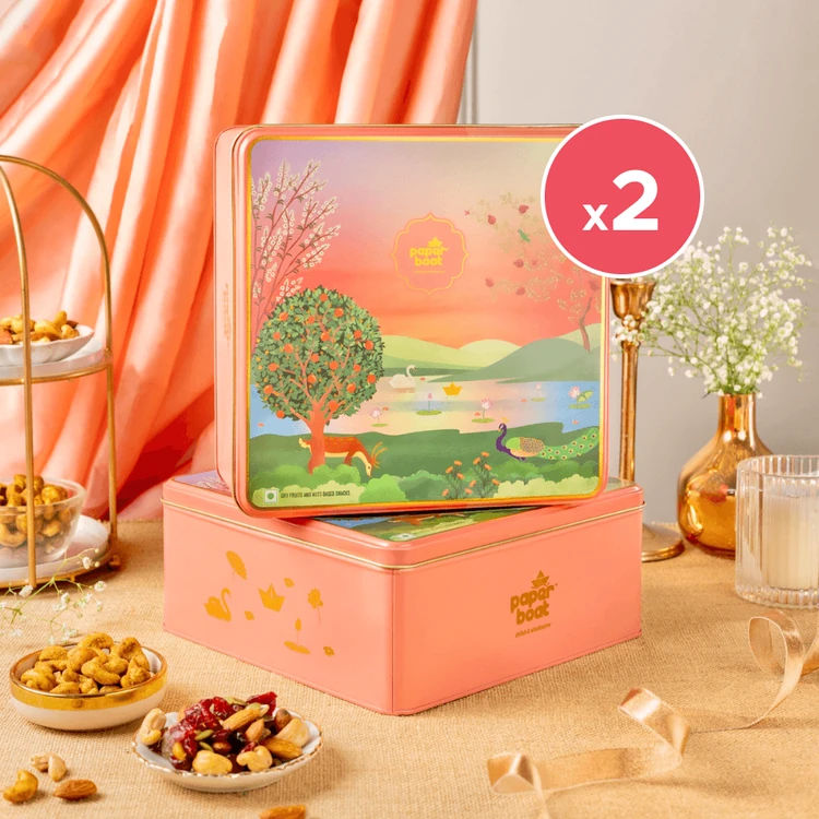 paper boat Premium Dry Fruits Gift Pack - Pack of 2 (Dry Fruits Udugore Pack)