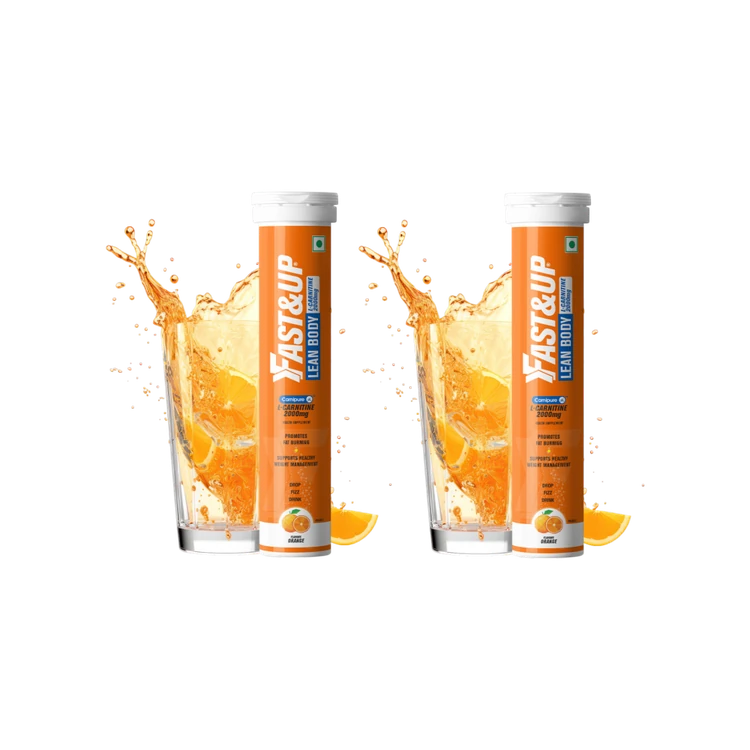 Fast&Up L-Carnitine Weight Loss Effervescent Tablets - Pack of 2