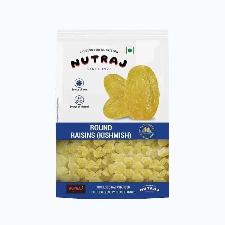 Nutraj Round Raisins (Kishmish) (Ona Drakshi)