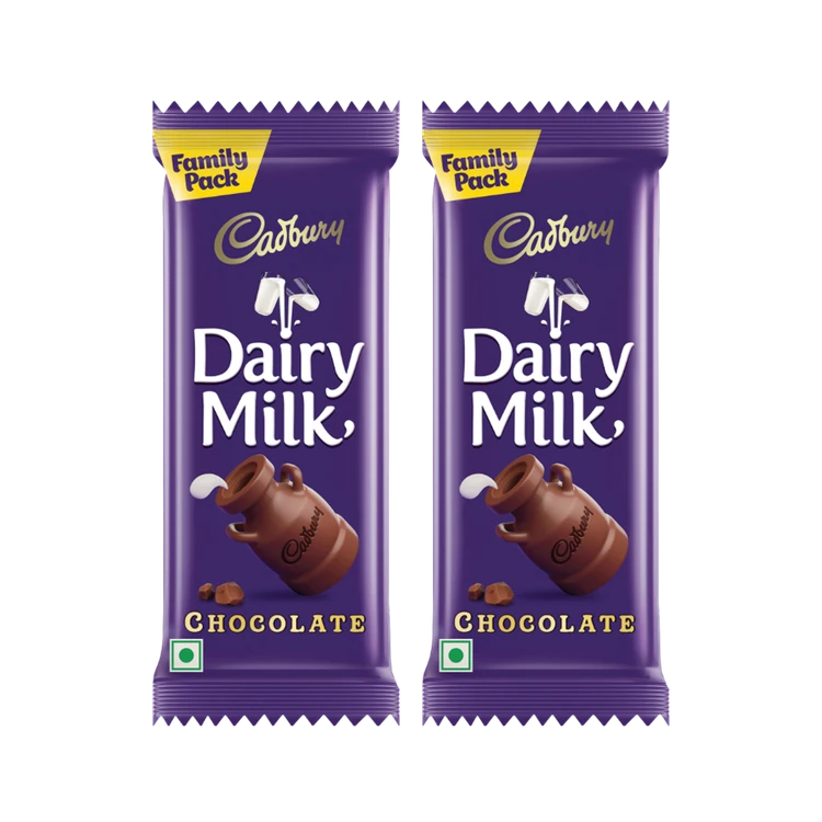 Cadbury Dairy Milk Chocolate Bar Family Pack - Pack of 2