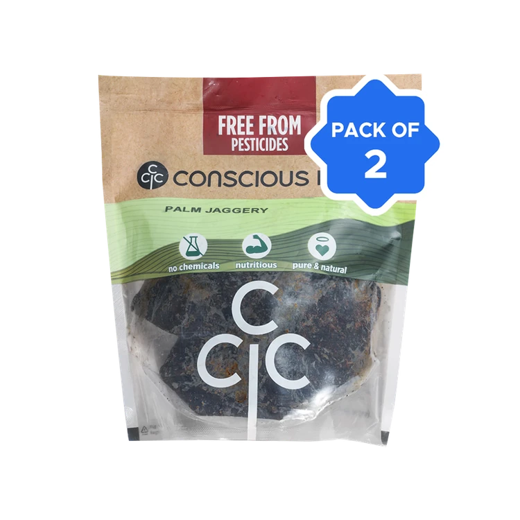 Conscious Food Palm Jaggery - Pack of 2 (Bella)