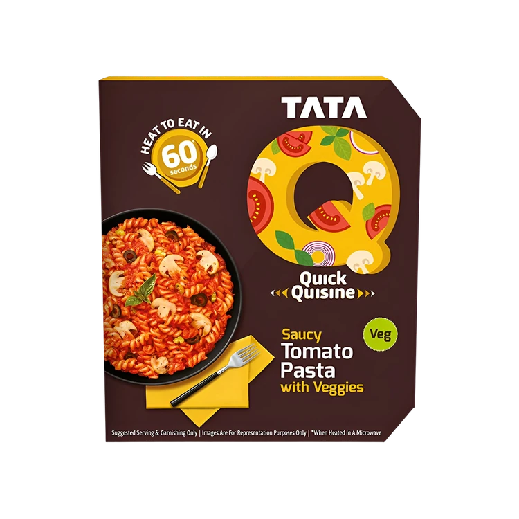 Tata Q Saucy Tomato Pasta with Veggies Ready to Eat