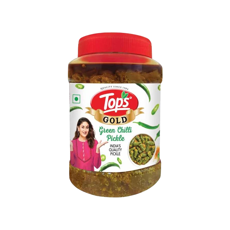 Tops Gold Green Chilli Pickle