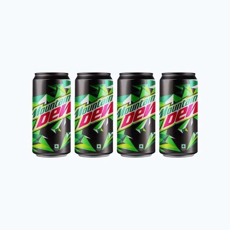 Mountain Dew Lime Soft Drink - Pack of 4