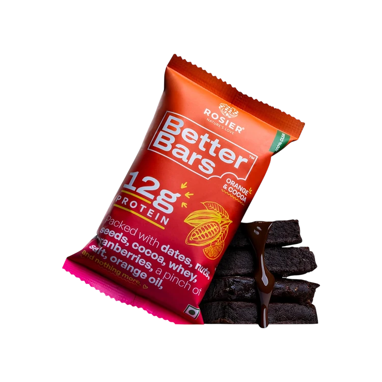 Rosier Orange and Cocoa Protein Bar - Pack of 3