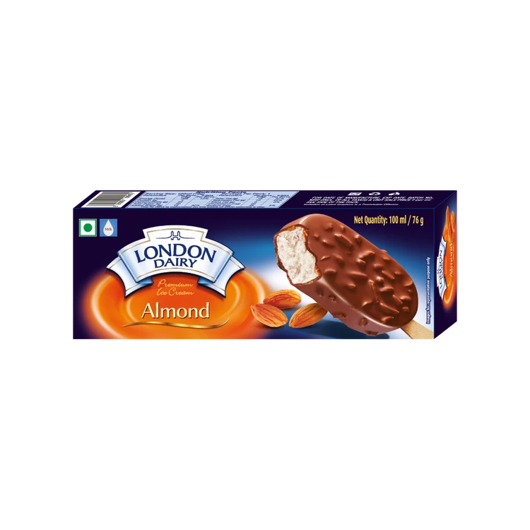 London Dairy Chocolate Almond Ice Cream Stick
