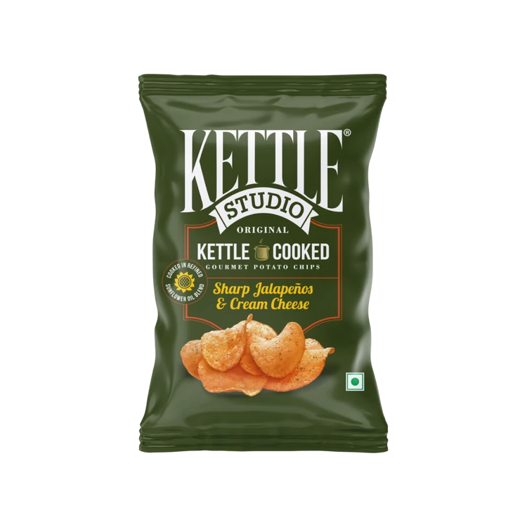 Kettle Studio Sharp Jalapenos & Cream Cheese Potato Chips