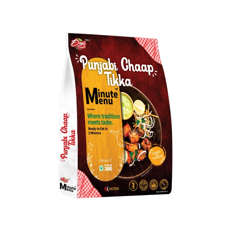 Desi Treat Minute Menu Punjabi Chaap Tikka (Ready to Eat)