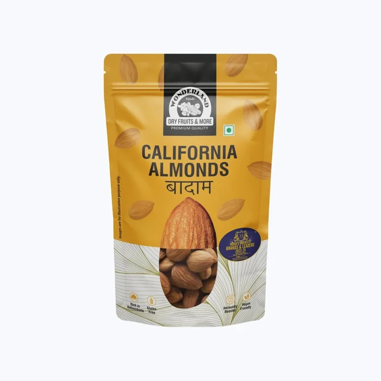 Wonderland Foods Raw California Almonds (Badami)
