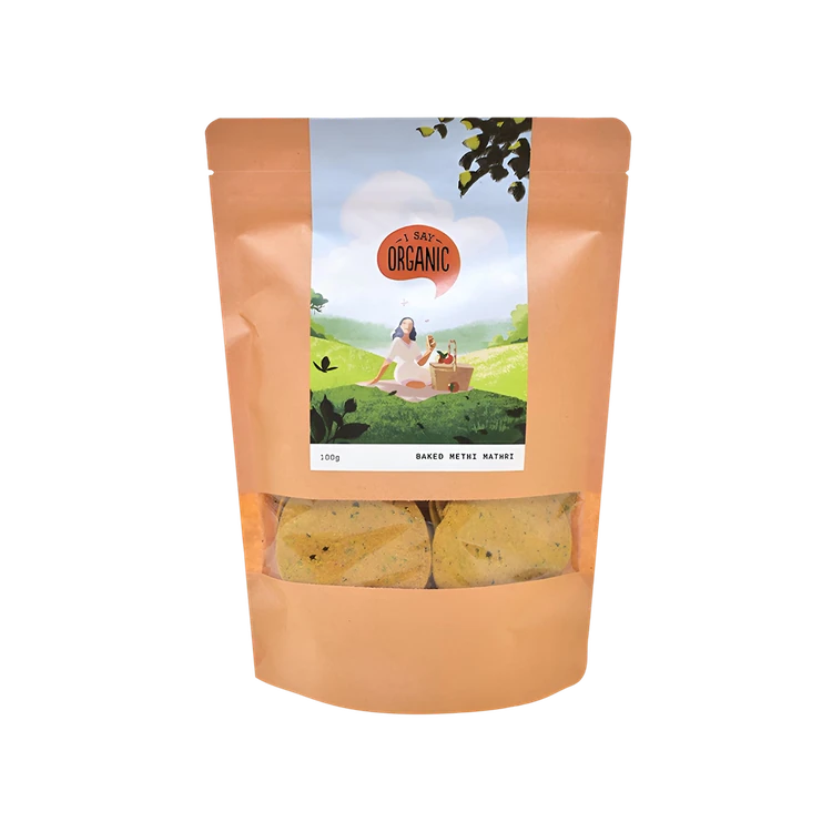 I Say Organic Baked Methi Mathri/Matthi