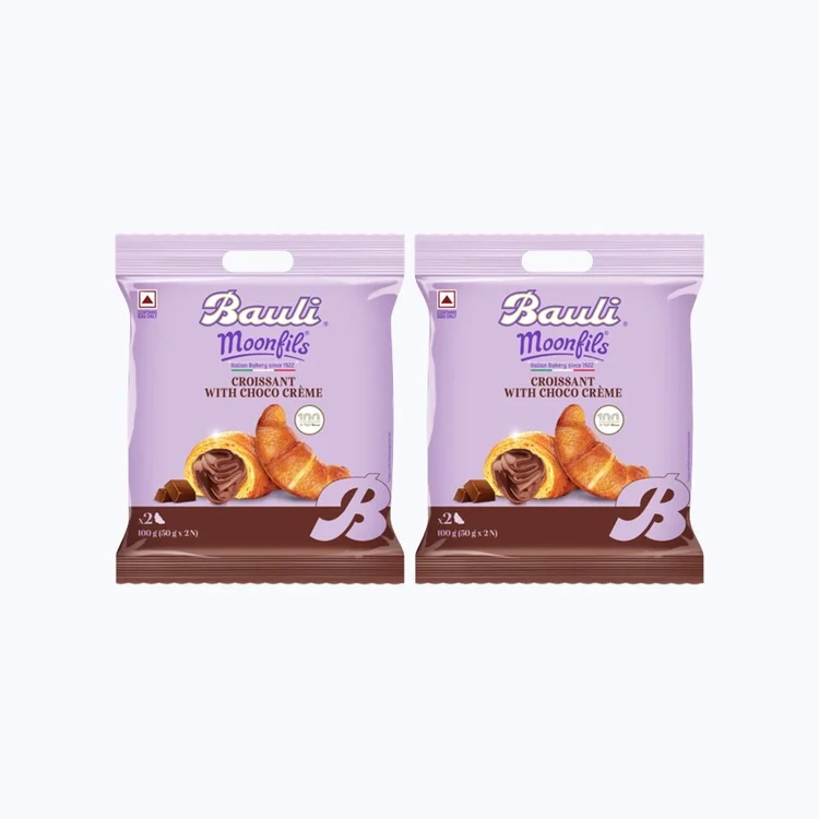 Bauli Moonfils Croissant With Chocolate - Pack of 2