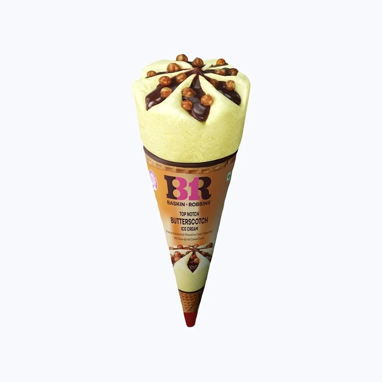 Baskin Robbins Butterscotch Ice Cream Cone