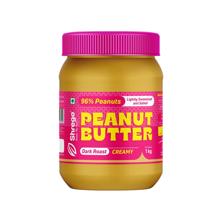 Shrego Creamy Peanut Butter - Lightly Sweetened & Salted