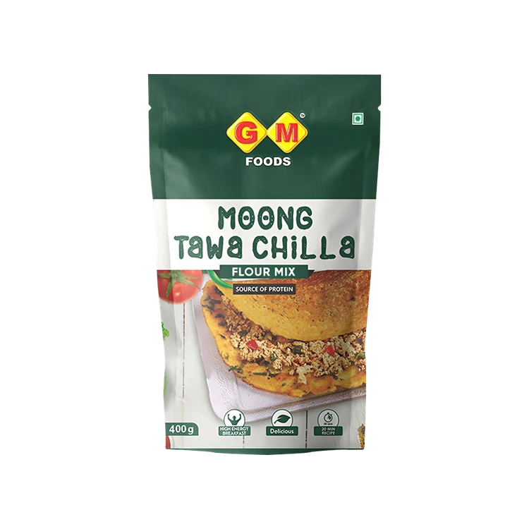 GM Foods Moong Tawa Chilla Flour Mix (Hittu Mishrana)