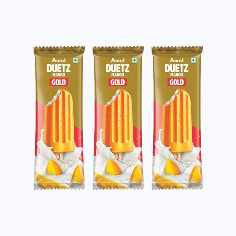 Amul Gold Duetz Mango Ice Cream Stick - Pack of 3