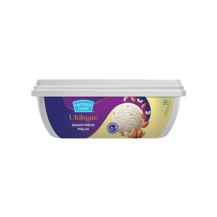 Mother Dairy Shahi Meva Malai Ice Cream Tub