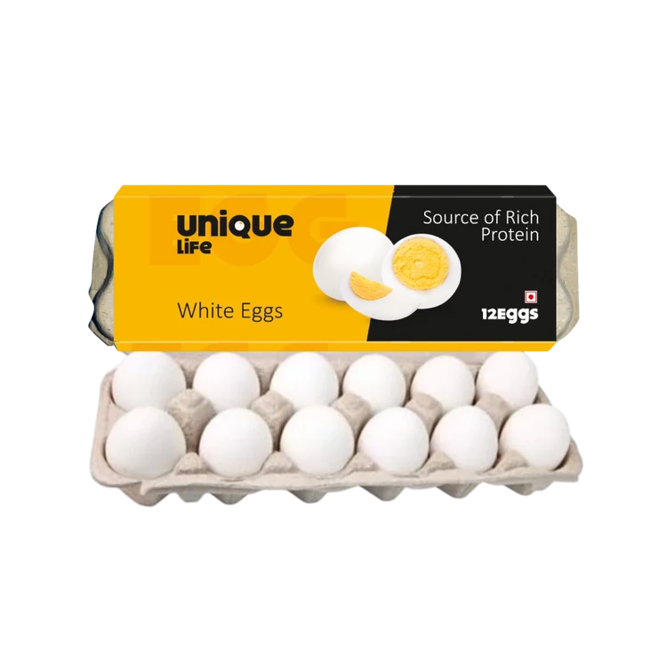 Unique Life White Eggs (12 pieces)