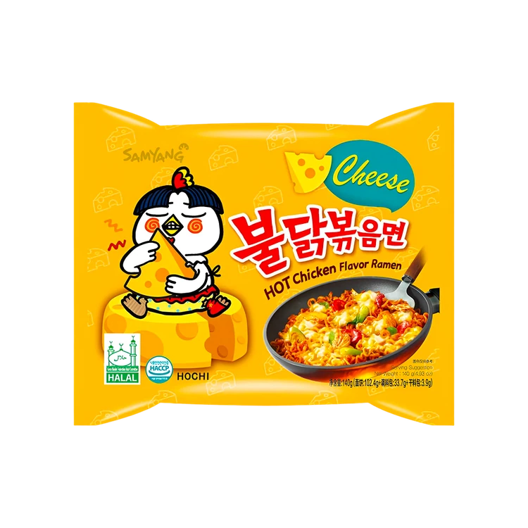 Samyang Ramen Instant Noodles - Cheese Hot Chicken Flavour
