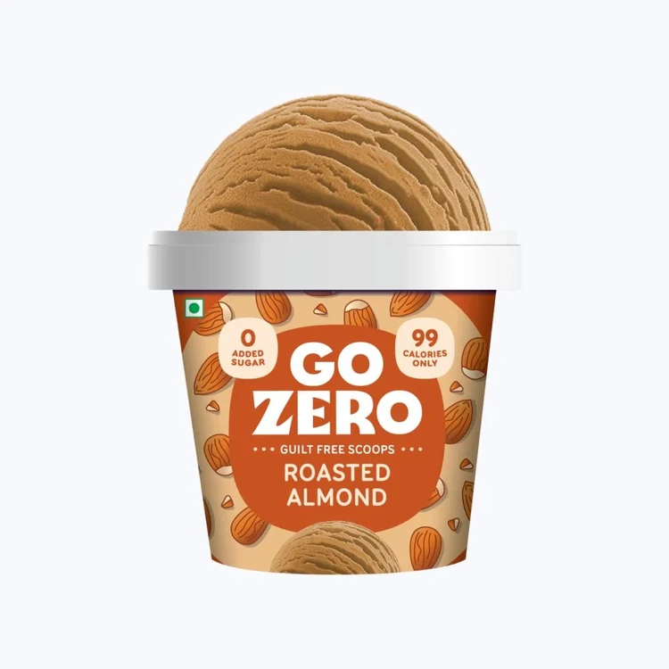 Go Zero Roasted Almond Low Calorie Ice Cream Cup