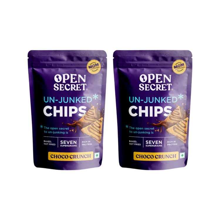 Open Secret Choco Crunch Baked Chips - Pack of 2