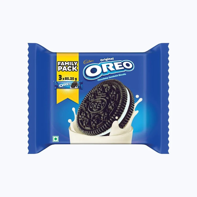 Cadbury Oreo Vanilla Sandwich Cream Biscuits Family Pack