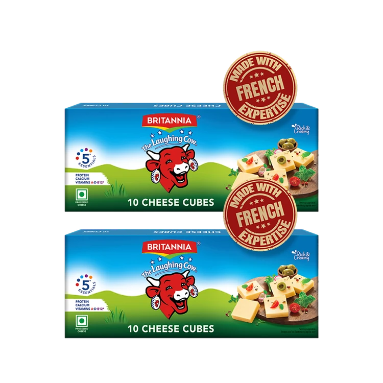 Britannia Laughing Cow Cheese Cubes - Pack of 2