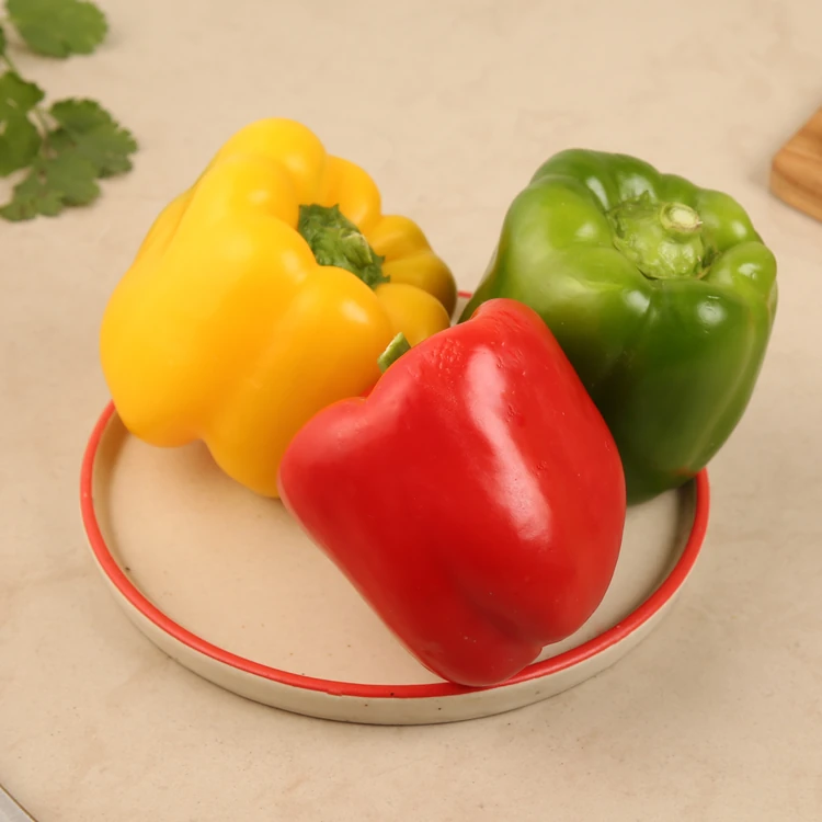 Assorted Capsicum - (Red, Yellow, Green) (Dappa Menasinakayi)
