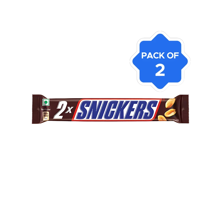 Snickers Peanut Filled Bar (2 x 40 g) - Pack of 2