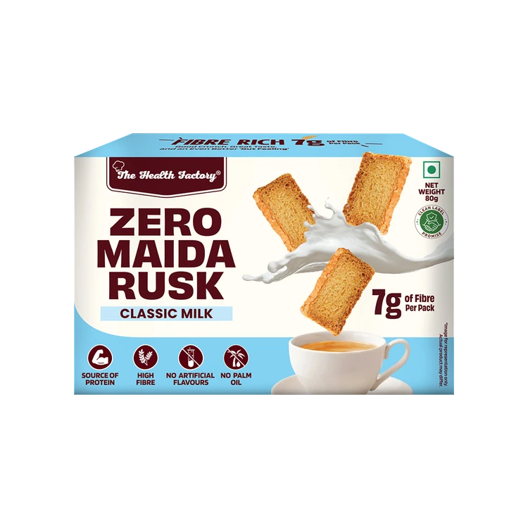 The Health Factory Classic Milk Zero Maida Rusk