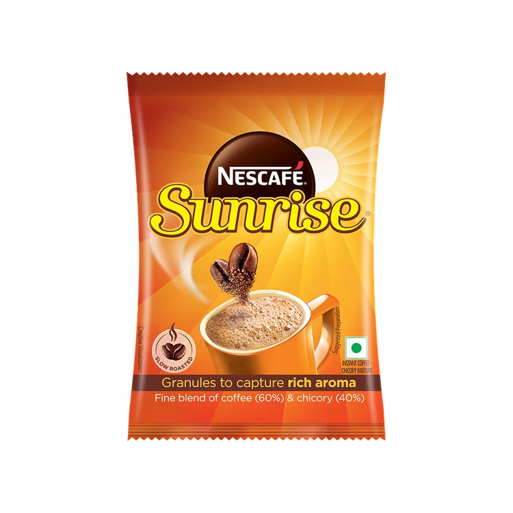 Nescafe Sunrise Instant Coffee Powder, Strong Taste, Coffee-Chicory Mix