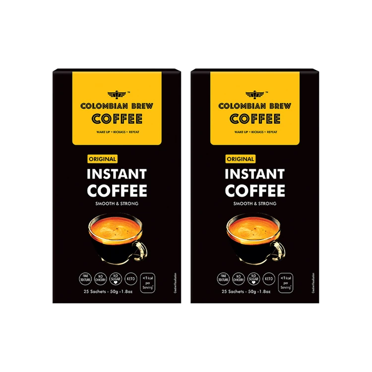 Colombian Brew Coffee Original Instant Coffee - Pack of 2