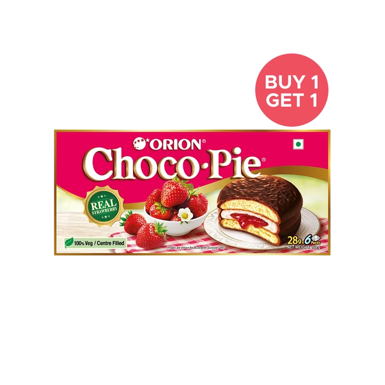Orion Strawberry Choco Pie - Buy 1 Get 1 Free