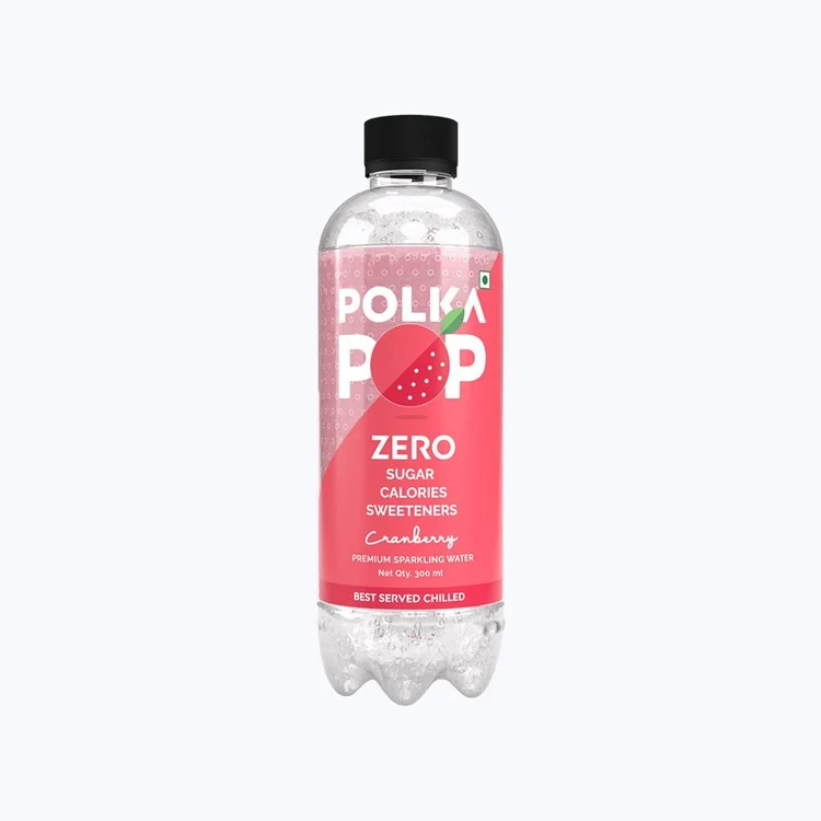 Polka Pop Zero Sugar Cranberry Sparkling Water