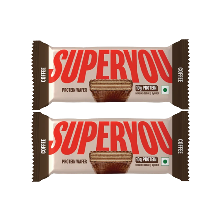 SuperYou Coffee Protein Wafer Bar - Pack of 2
