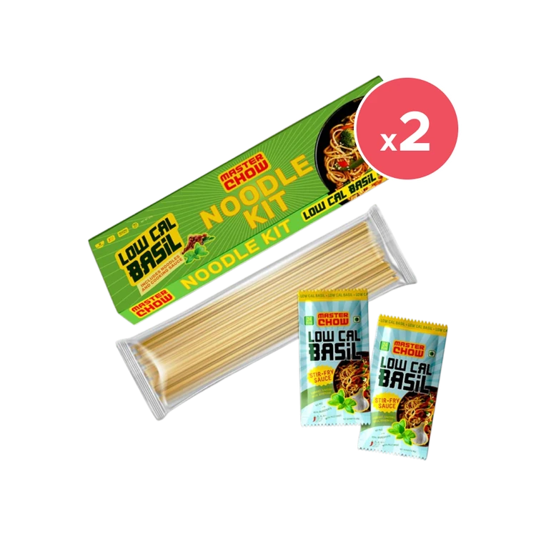 MasterChow Thai Basil Noodles with Cooking Sauce - Pack of 2