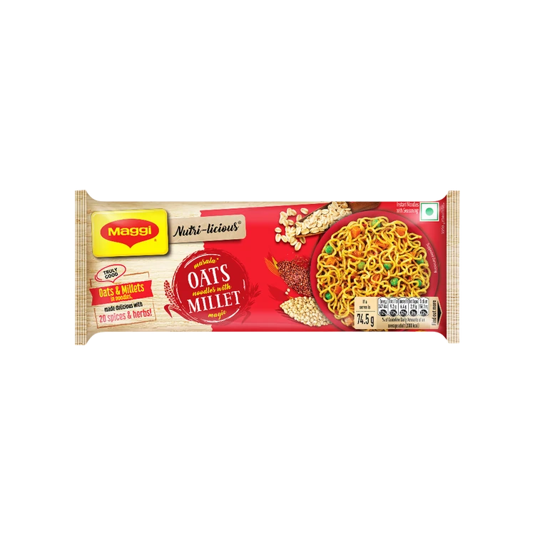 Maggi Nutri-Licious Masala Oats Instant Noodles with Millet Magic